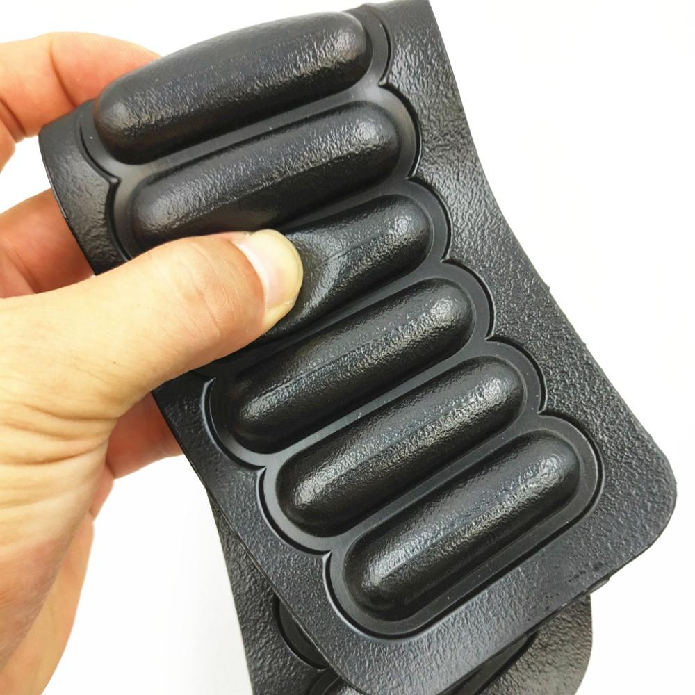 Zwarte zachte pu schoudervullingen van rubber, 38cm*7.5cm stuks 4 doe-het-zelf reparatie rugzak, schoudertassen, naaiaccessoires