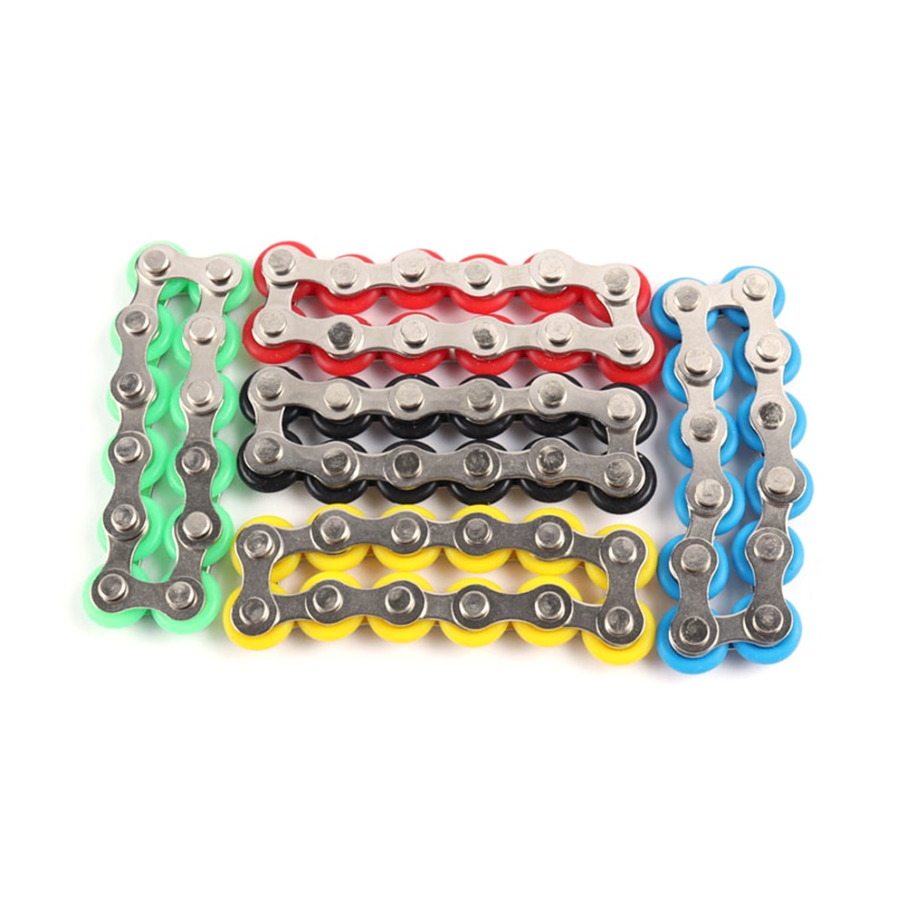 12 Section Stainless Steel Bicycle Chain Bracelet Adult Children Vent Decompression Toy