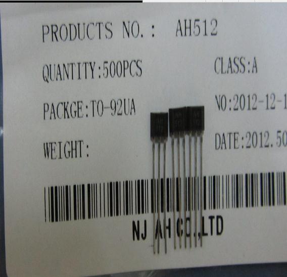 magnetic sensor AH512 To-92S, High sensitive bipolar latched hall switch 10pcs/lot