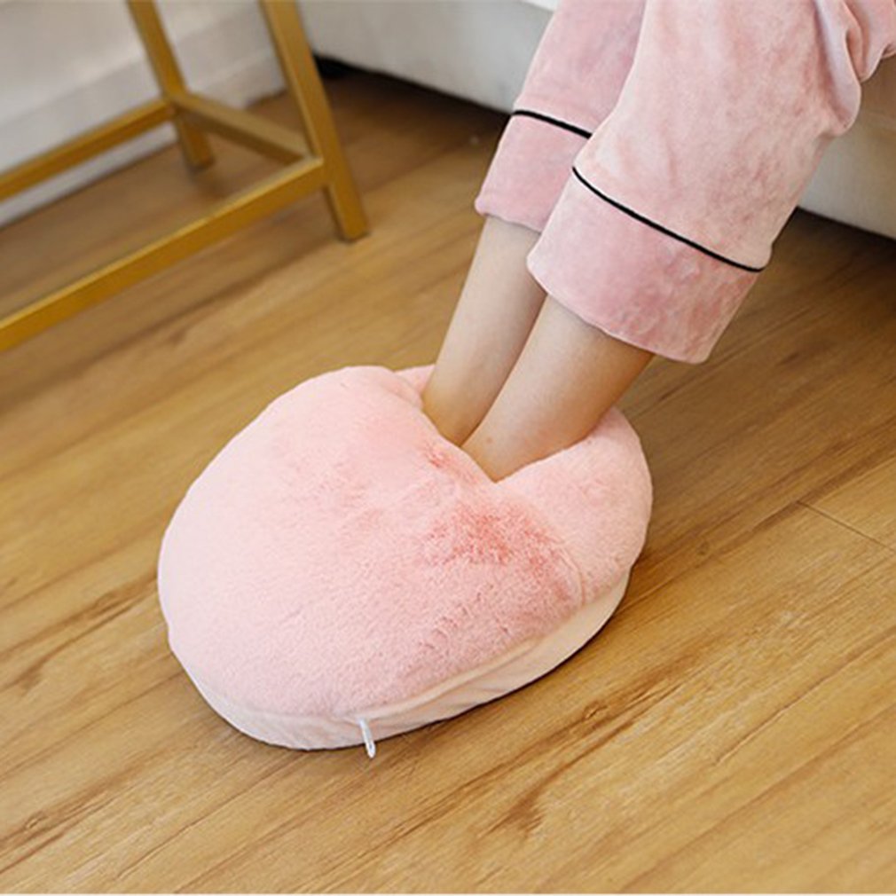 Calentador de pies eléctrico USB, calentador de pies súper suave, botas calientes de invierno, herramientas de zapatillas, estufa de invierno, asientos, sofá, silla, estera