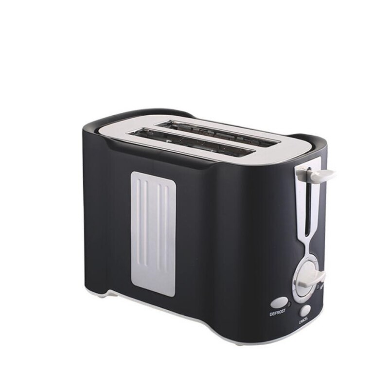 Máquina tostadora de pan, tostador eléctrico, horno para hornear, electrodomésticos de cocina, sándwich de desayuno automático, enchufe europeo: Black