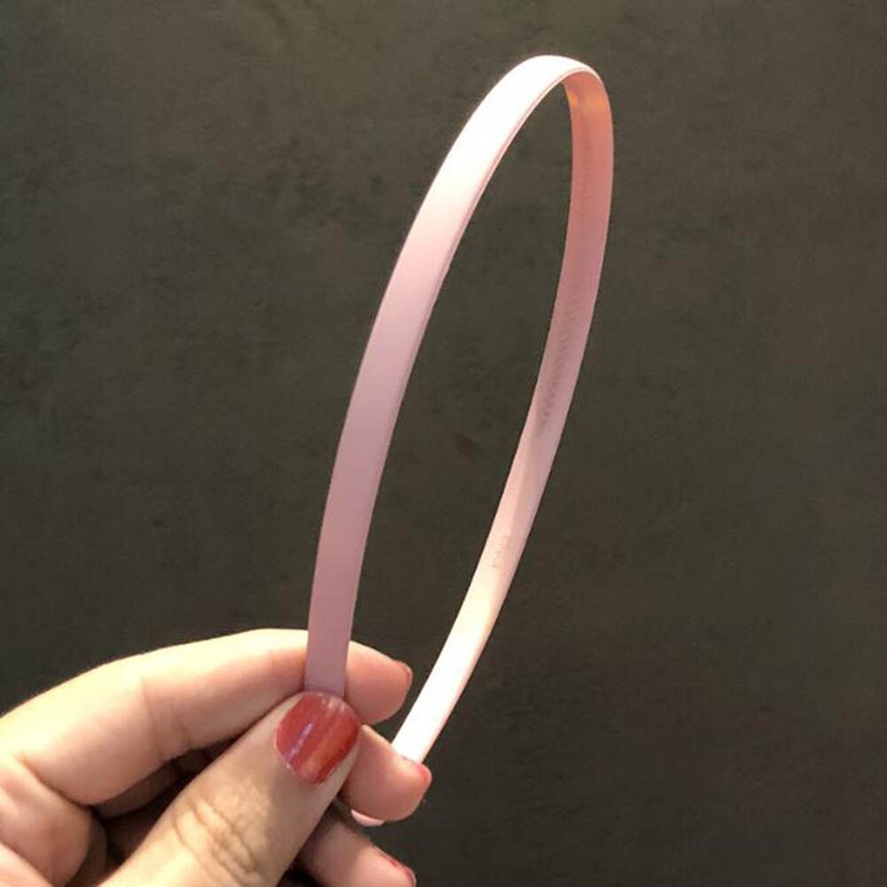 Antislip dunne eenvoudige haarbanden schattige hoofdband haarringen houder ornament hoofdband dames haaraccessoires: Roze