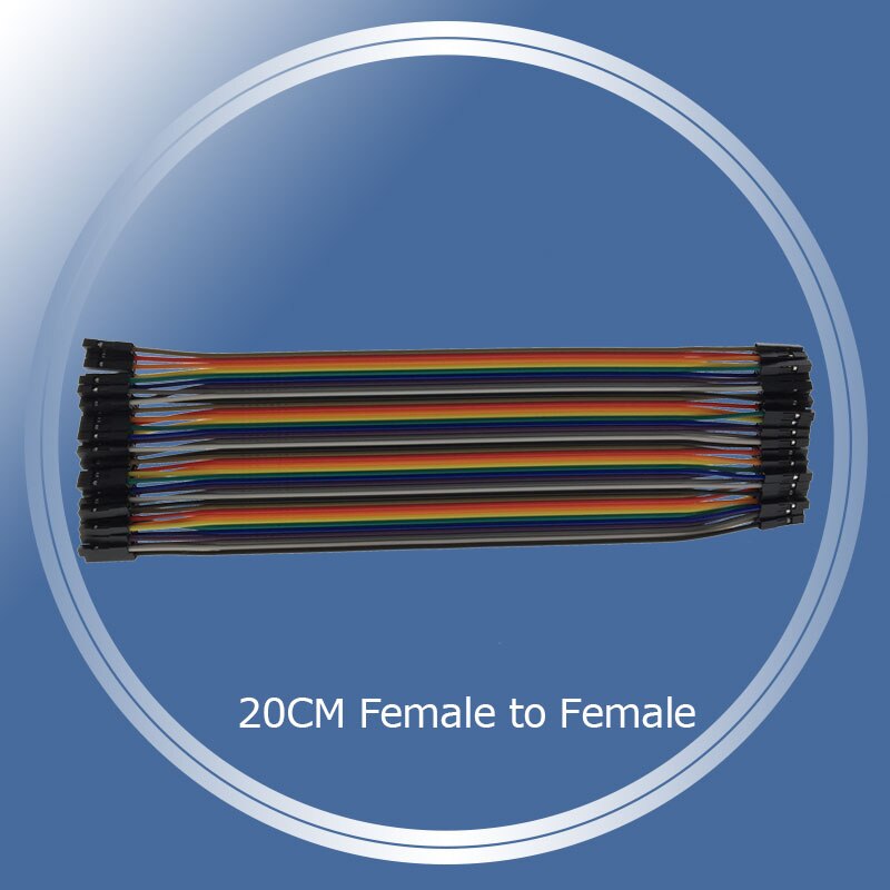 40- pins dupont-lijn 1p-1p 10cm/20cm/30cm mannelijke naar mannelijke jumperdraad vrouwelijk naar vrouwelijk dupont-kabel voor arduino-breadboard-doe-het-zelfkit: 20cm vrouwtjes-vrouwtjes
