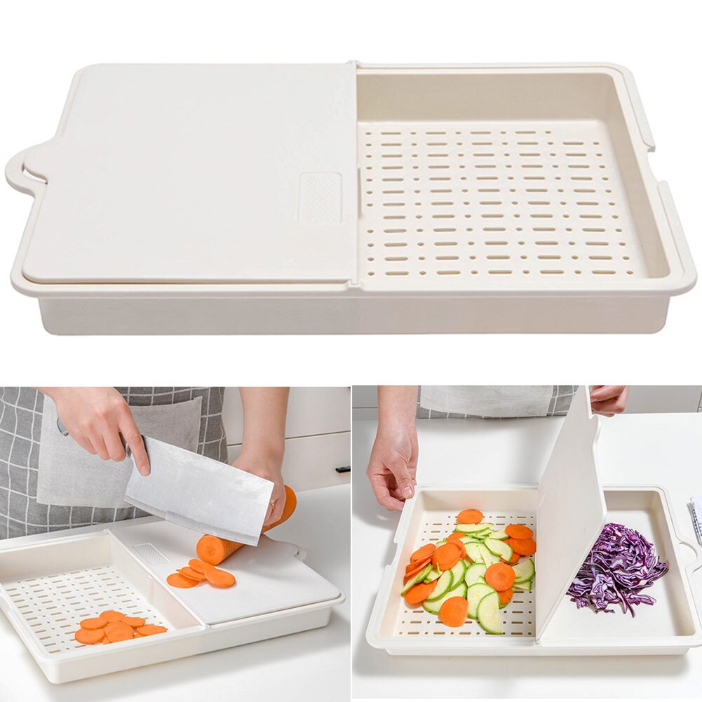 3-In-1 Chopping Board Modern Multi-Function Cutting Washing Vegetables Draining Cutting Board THIN889