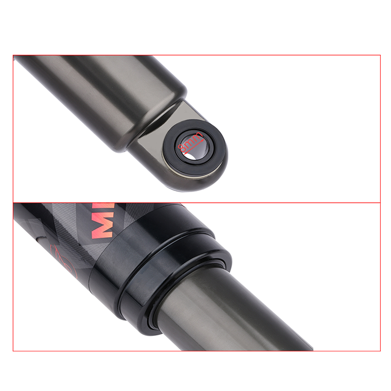 MEROCA Mountainbike Luft Stoßdämpfer 125mm/150mm/165mm/190mm/200mm Rolle Legierung MTB Falten Fahrrad Hinten Schock Radfahren Teile