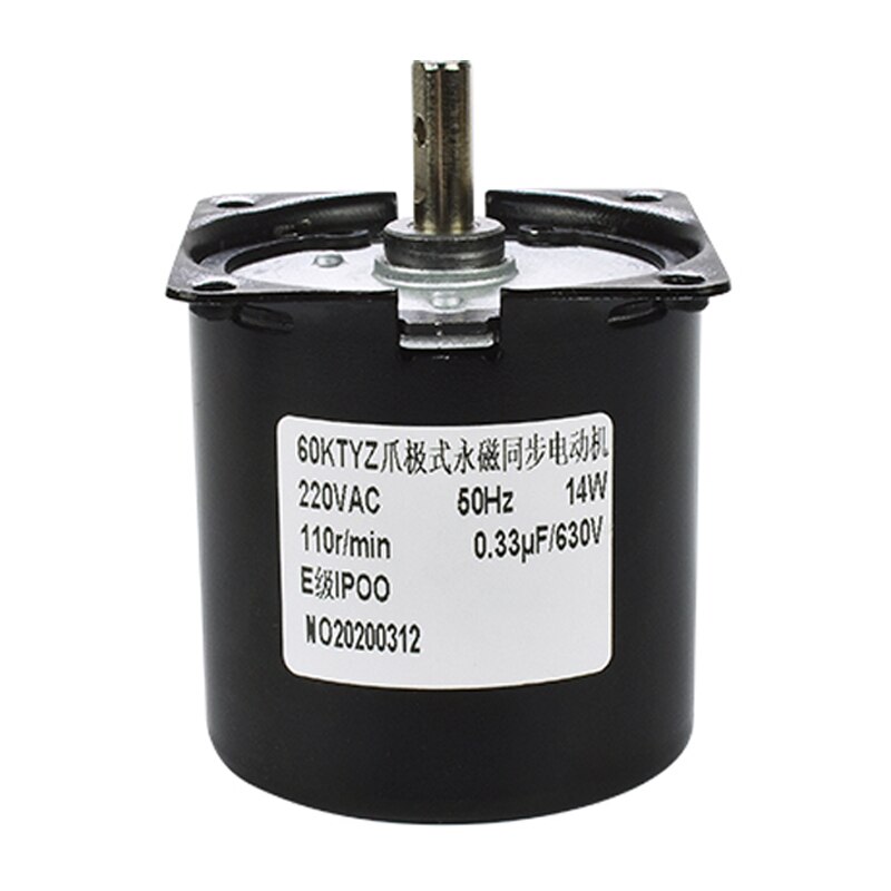 60KTYZ Miniature Permanent Magnet Synchronous Motor 220V AC High-speed Motor Gear Low-speed Motor High Torque AC Electric Motor