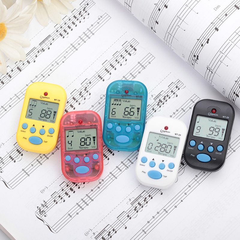 Mini Portable Metronome Piano Zither Guitar Rhythm Device Electric Metronome
