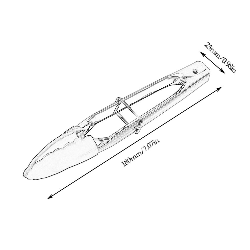 3 STKS multifunctionele siliconen tang, plastic brood voedsel klemmen keuken bakken tools(Groen
