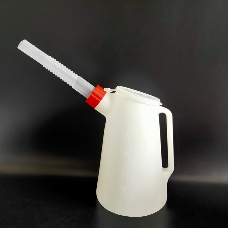 Translucent 5l Oil Dispenser with Automotive Oil Container Measuring Jug Oil Can Dispenser Bottle Enough for Fluids