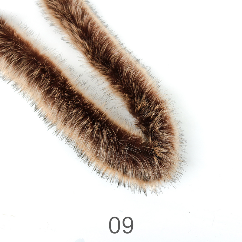 Verdickt Künstliche Kaninchen Fell Trim Kleidung Zubehör Faux Pelz Streifen Für Pullover Mantel Haube Hut DIY Flauschigen Bekleidungs Materialien: 9