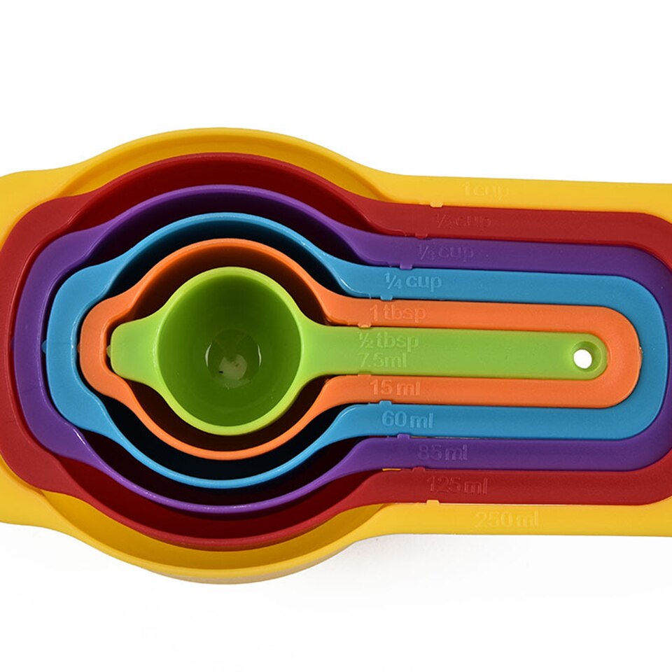 10 Pcs Mixing Bowls Set Nesting Bowls Stackable Measuring Cups Sieve Strainer Colander for Salad Cooking Baking Tool