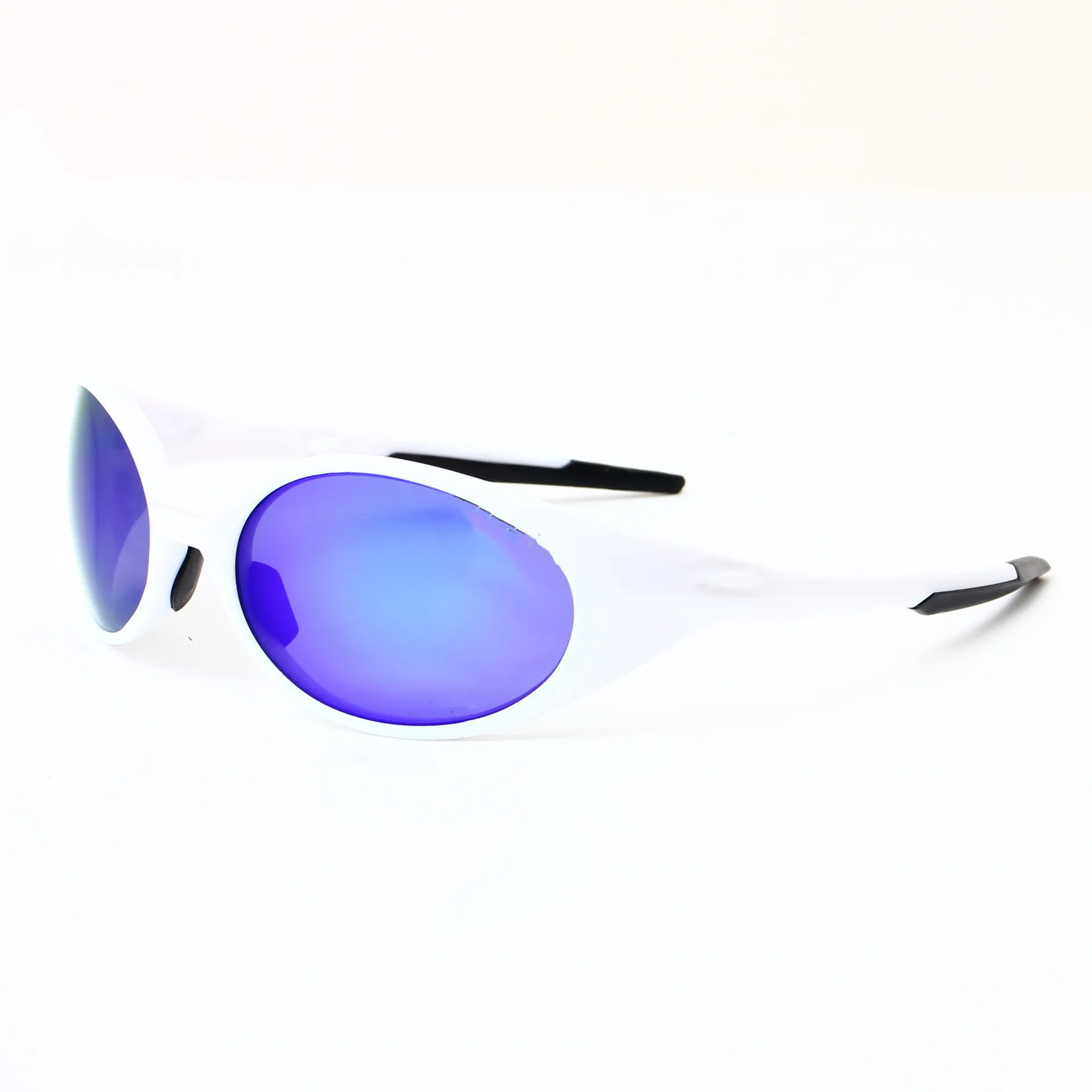 Outdoor Sport Pilot Zonnebril Ovale Mode Y2K Mannen Rijden Sport Zonnescherm Bril Strand Fietsen UV Beschermende Bril: Paars