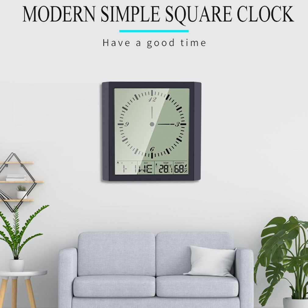 Thermometer En Hygrometer, Multifunctionele Digitale Display, Smart Home Woonkamer, Kan Worden Opgehangen, creatieve Klok