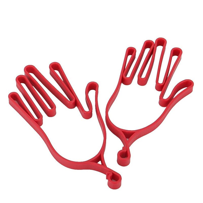1 par golfhandsker stativ rack handsker plastbøjle rack tørretumbler båre hvid rød holdbar beskytte vanter golf tilbehør