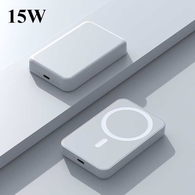 30000mAh Magsafe Power Bank 15W Carregamento rápido portátil de backup Bateria magnética externa Carregador sem fio para iPhone: Vermelho / 30000mAh