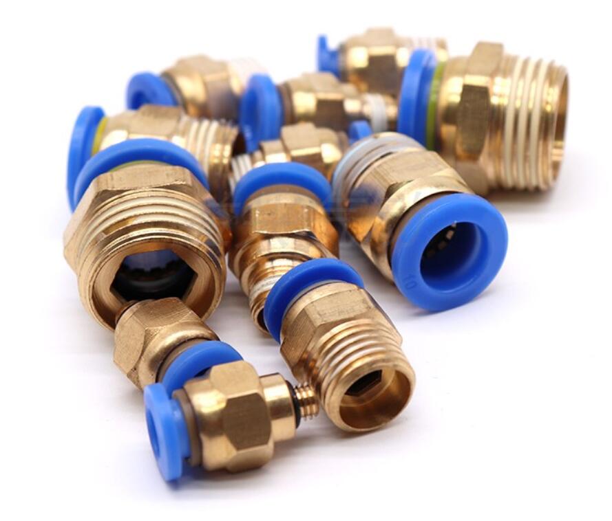 100PCS PC8-02 PC8 Pneumatic fitting push in quick connector fittings