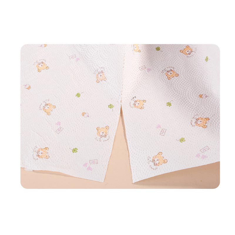 Rollo de papel absorbente para cocina, toalla de papel de impresión desechable de color aleatorio, 1 rollo