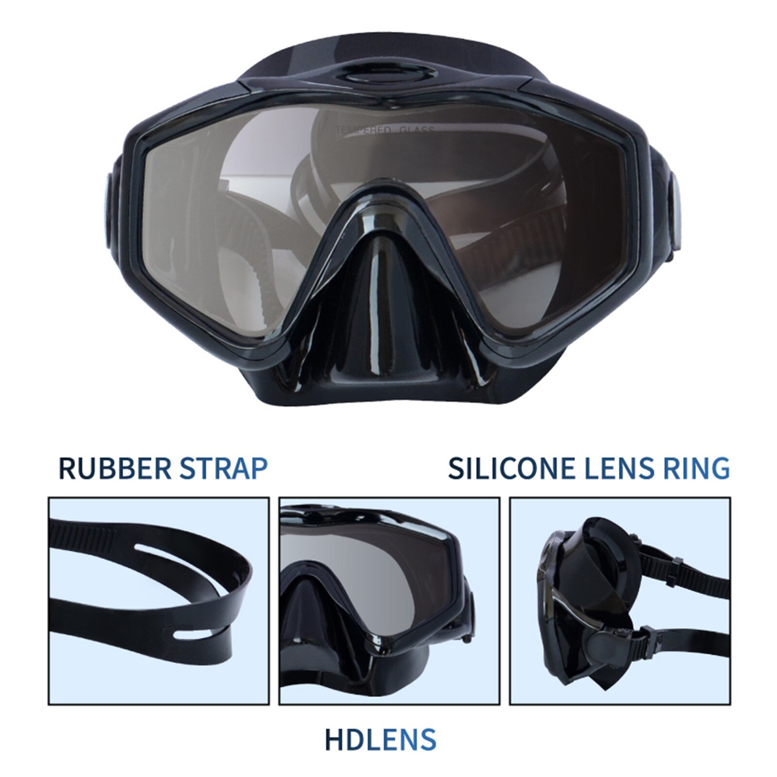 Underwater Mask Diving Mask Swimming Goggles Snorkel Scuba Diving Equipment Waterproof Goggles