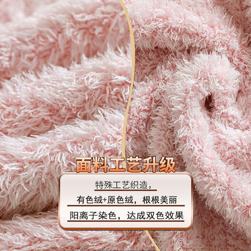 Autumn Winter Bathrobe Men Women Loose Plus Size Cardigan Buttons Warm Dressing Gown Male Plush Long Robes Home Wear