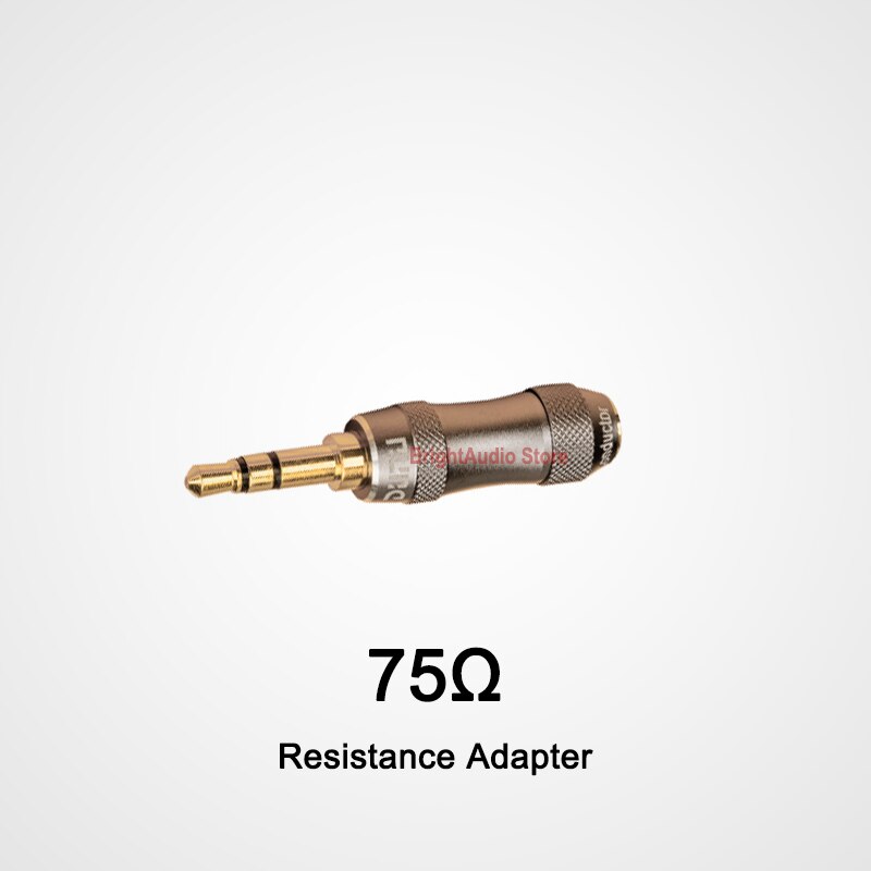 DUNU Original Kopfhörer Impedanz Stecker Audio- kopfhörer Jack Kopfhörer Widerstand Adapter 30/75 Ohm: 75 Ohm