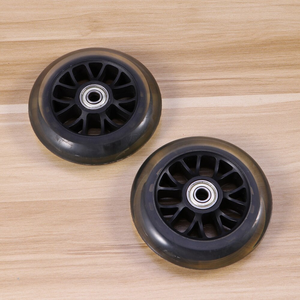 1 Pair Scooter Wheels Multifunctional Durable Practical Replacement Wheels for Baby Swing Car Suitcase Luggage