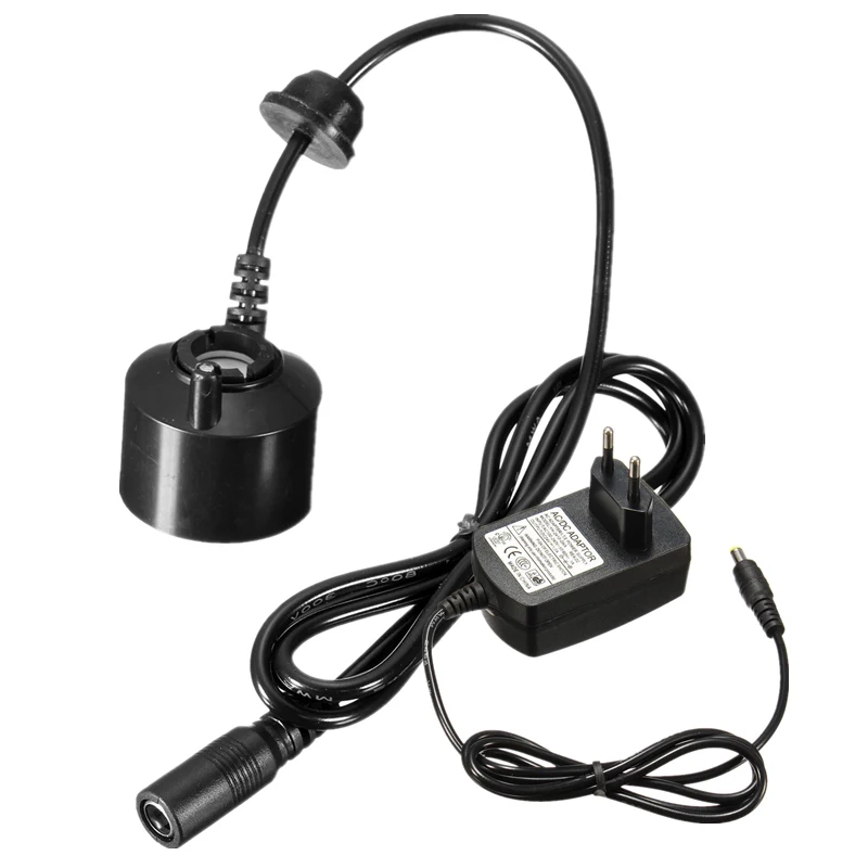 Elektrische Ultrasone Mini Mist Maker Fogger Fontein Vijver Mist Verstuiver Luchtbevochtiger met 12 LED Tuin Aquarium Decor