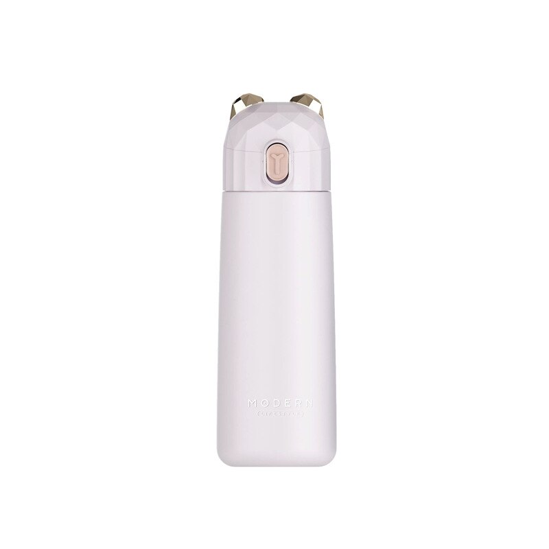 Termo de acero inoxidable de doble pared, bonito termo para café, té, leche, Taza de Viaje, termos, botella de , taza con aislamiento térmico para mujeres