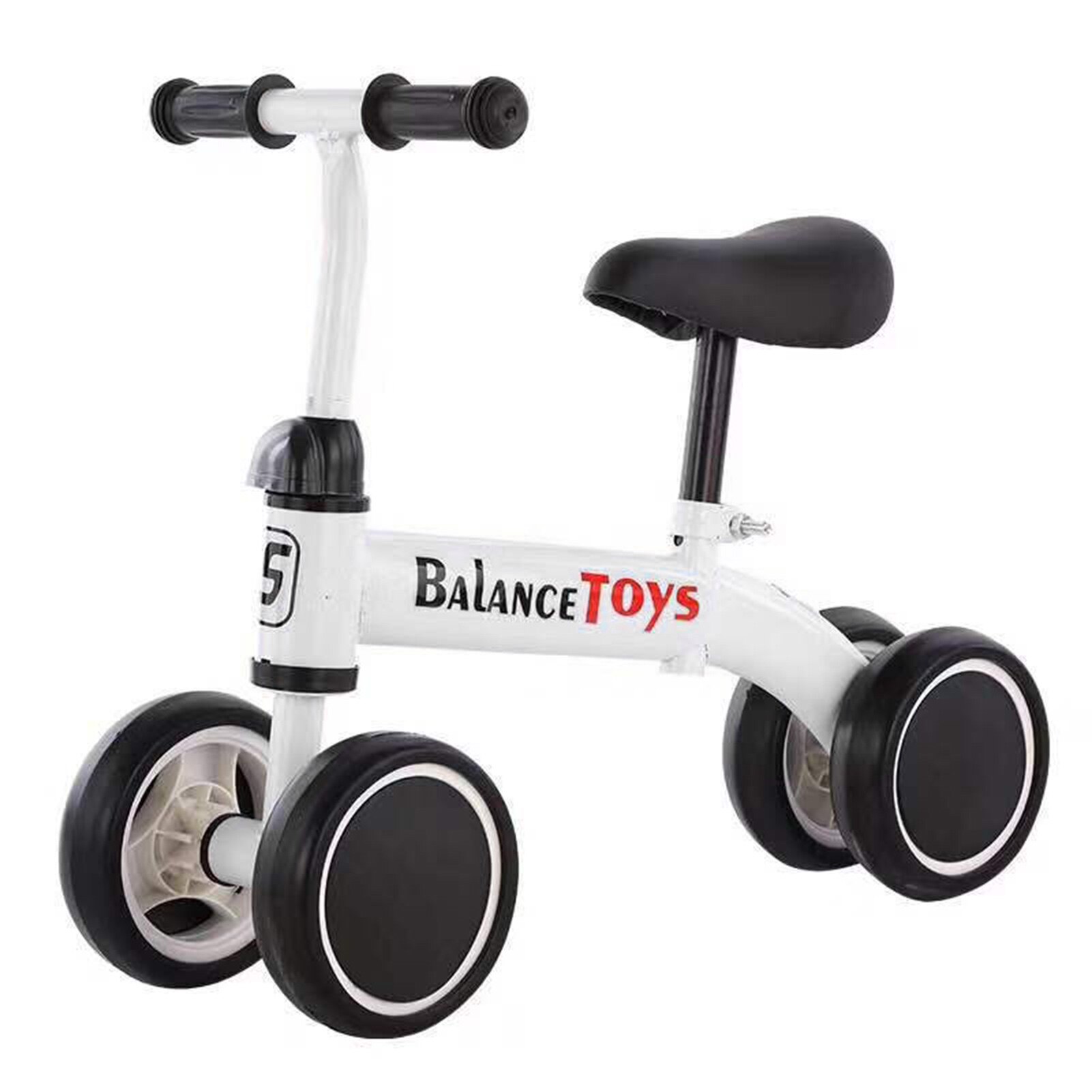 Baby Balans Fietsen Fiets Kinderen Wandelaar Peuter Fiets Kind Kids Baby Scooter Geen Pedaal 4 Wielen Peuter Infant Fietsen: White