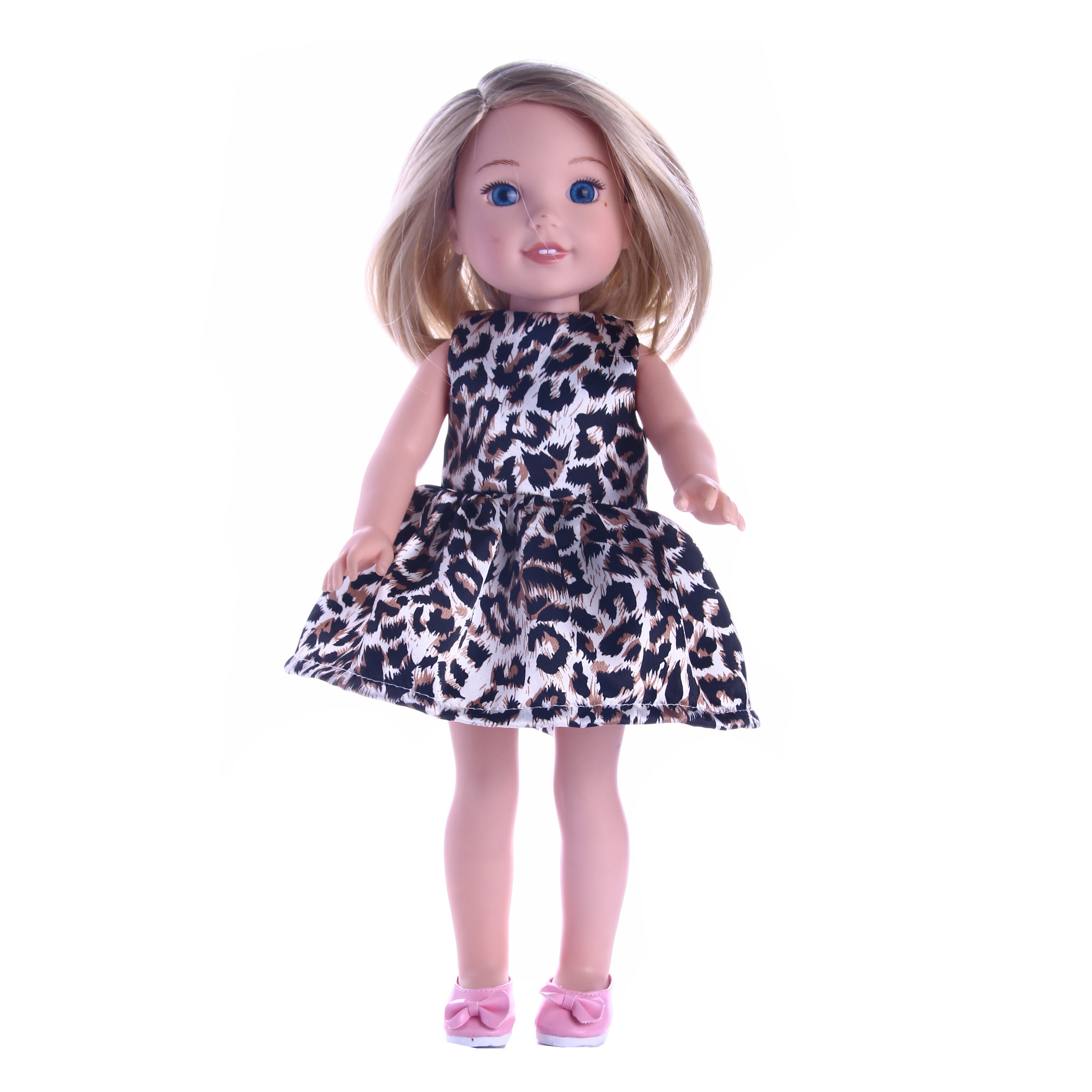 Luckdoll billig smuk 14 stilarter dukketøj kjole vælg til 14.5 tommer wellie wishers dukke og 14 tommer dukke og 1/6 dukke: M26