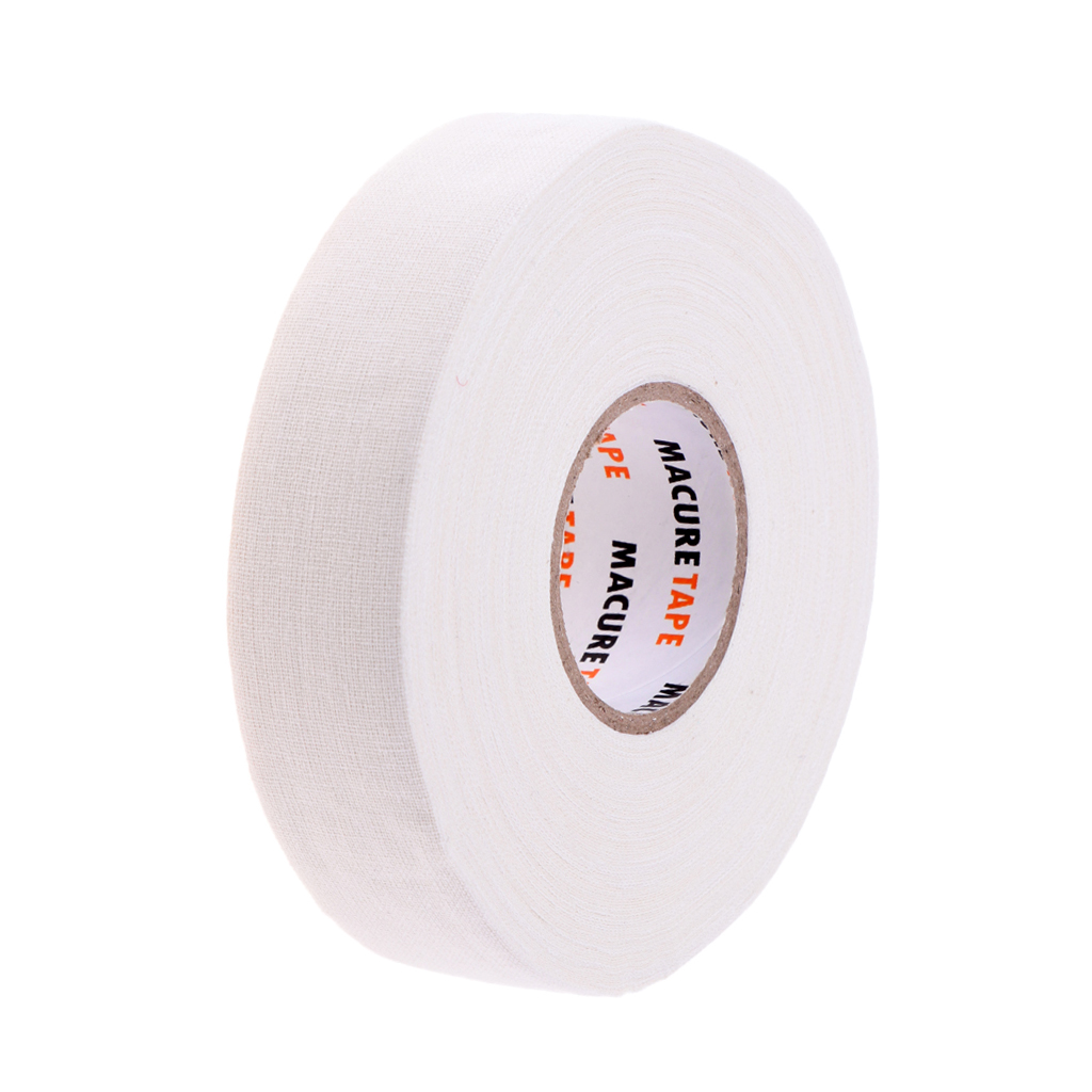 Multifunktionell prestanda hockeyklubba tejp 1 &quot;  x 25 yards svart eller vit: Vit