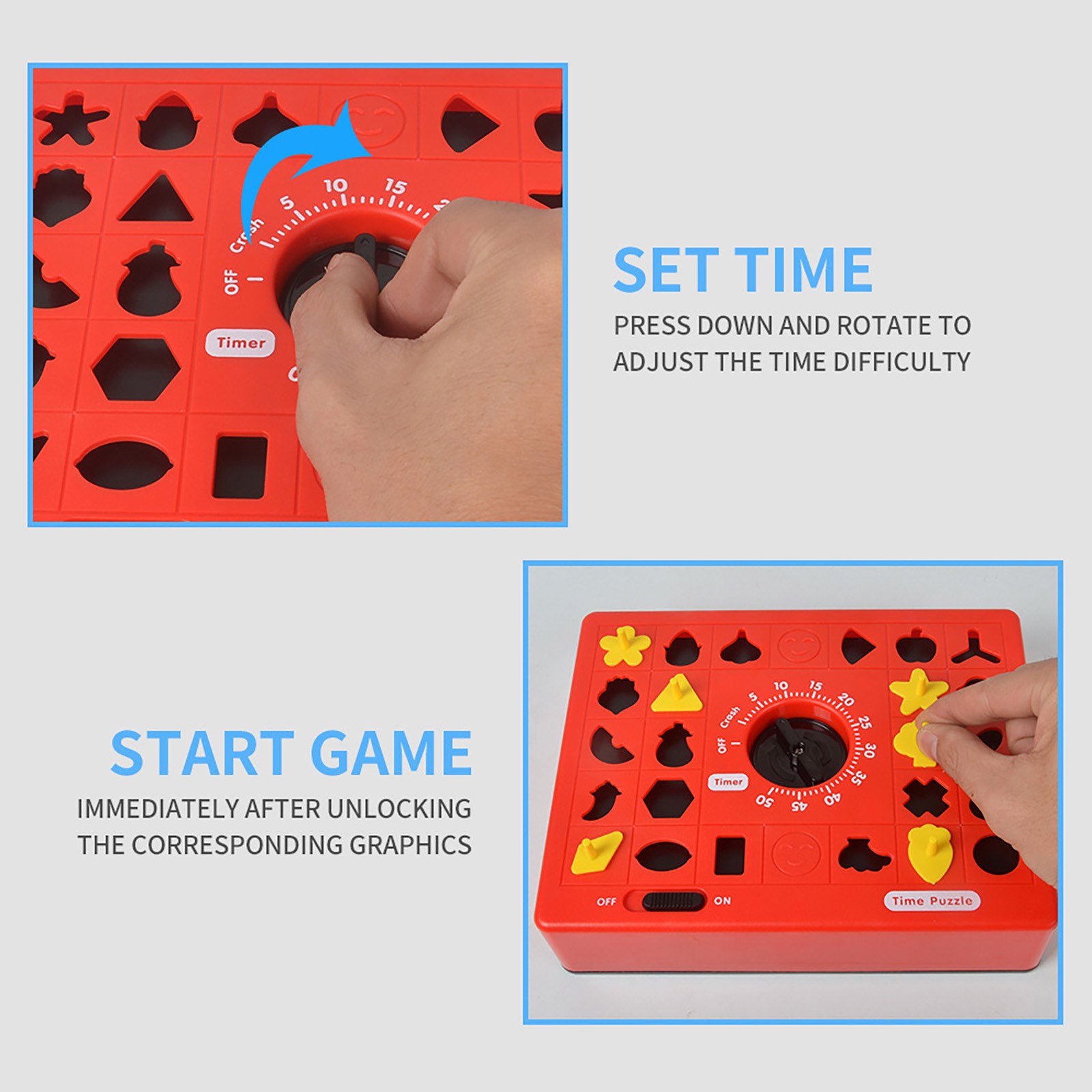 Tijd Matching Puzzel Game Ouder-kind Educatief Speelgoed Fun Board Game Timing Puzzel Game