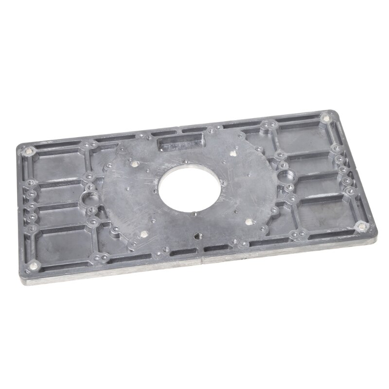 Aluminum Router Table Insert Plate w/ 4 Rings Screws For Woodworking Benches