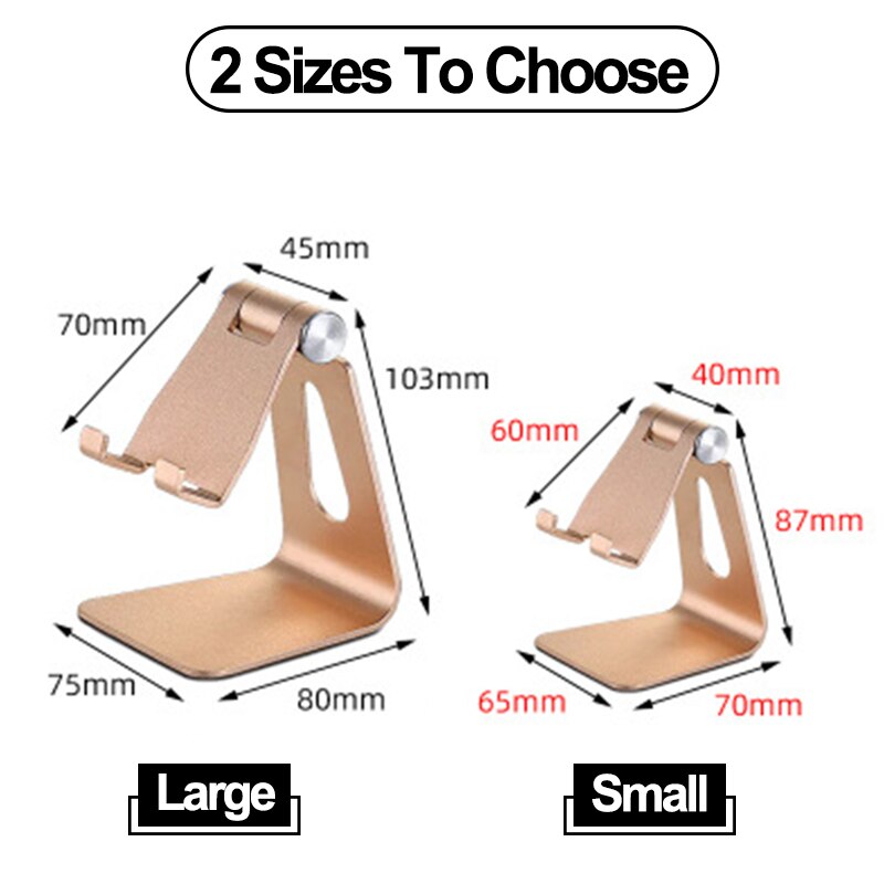 Metal Rotation iPad Holder For iPad 9.7 10.2 10.5 11 12.9 inch Tablet Desktop Stand For Samsung Xiaomi Huawei Phone Tablet