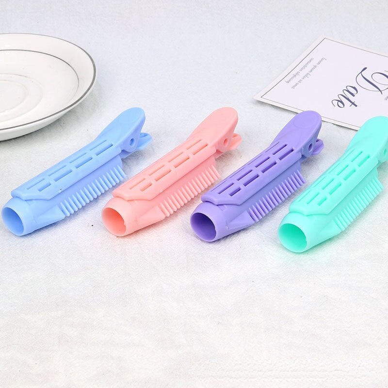 Pinzas rizadoras para el pelo, accesorios de estilismo para el cabello, Color caramelo, plástico Natural, raíz, 1/2 piezas