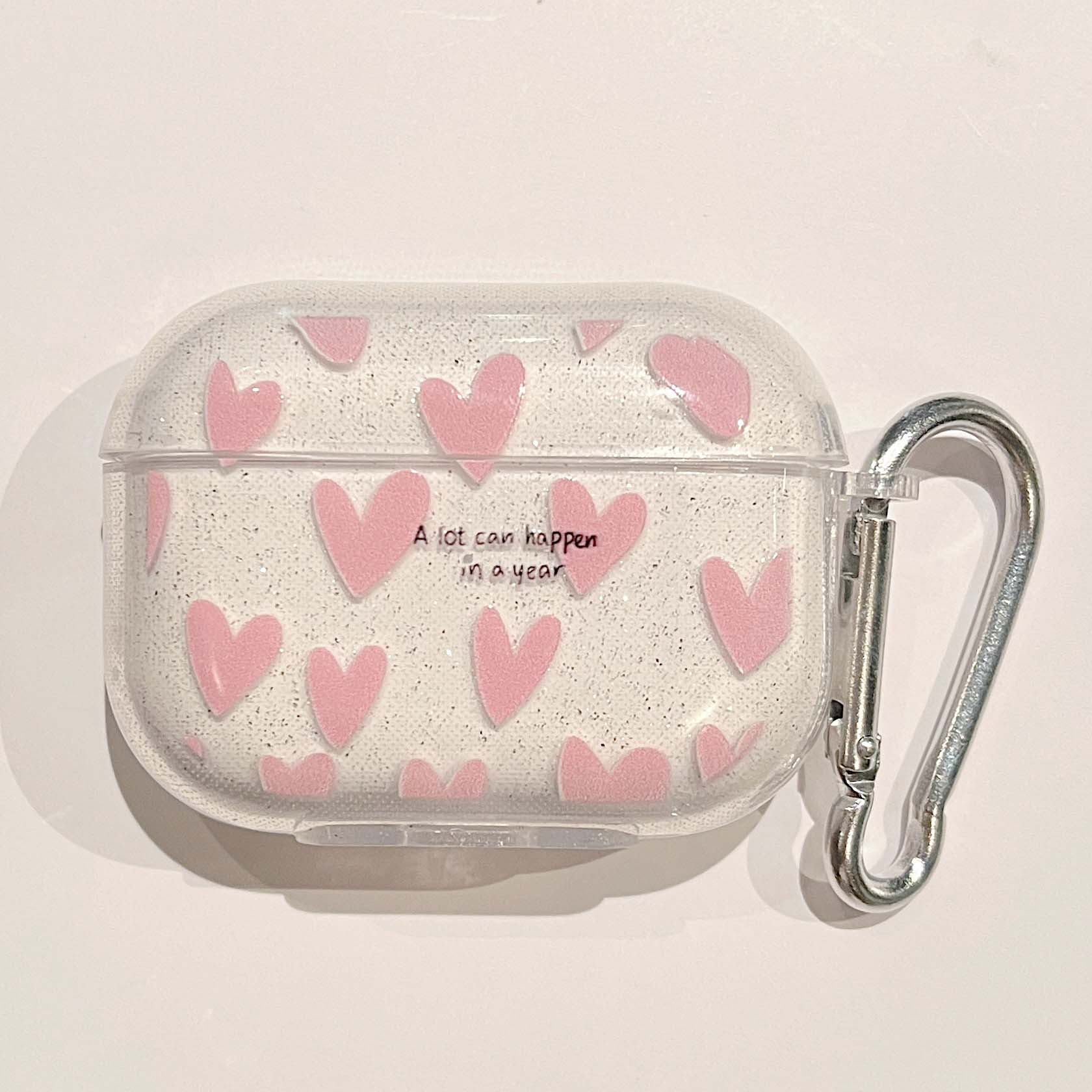 Pink Love Heart Cover for Apple AirPods Pro 1st 2nd gen Wireless Earphone Shell Skin for Air Pods 3 2 1 Charging Box Bag: XS / Olive
