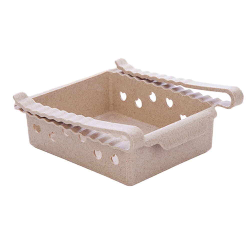 Slide Kitchen Fridge Freezer Space Saver Organizer Storage Rack Shelf Drawer