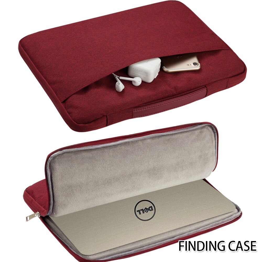 Krasbestendige laptoptas, hoes, handtas, notebooktas voor dell precision 15/ precision 5510/ 5530 laptoptas: Wijnrood / Precisie 15 3000