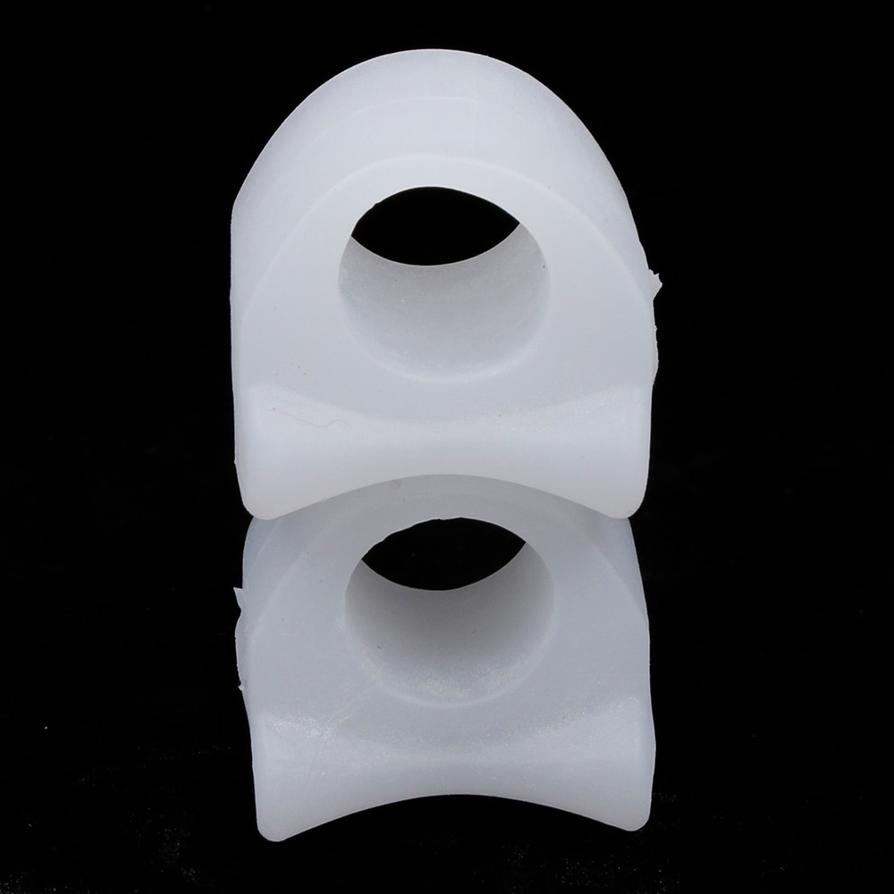 1 par silikon tåavskiljare hallux valgus corrector ben tumuträtning bunion sträckare skydd massage fotvårdsverktyg