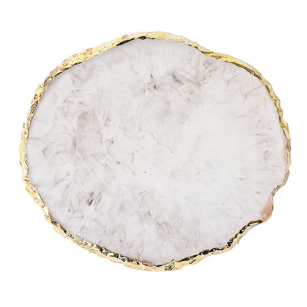 Resin Storage Painted palette Tray Jewelry Display Plate Necklace Ring Earrings Display Tray Decoration Organizer: Pink