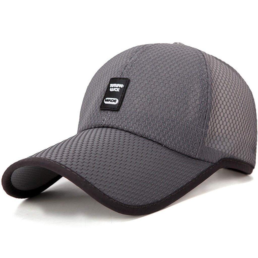 1Pc Baseball Cap Mannen Verstelbare Baseball Cap Casual Leisure Hoeden Mode Jongen Snapback Hoed Caps Outdoor Warm Thicken gemonteerd Cap: Donkergrijs