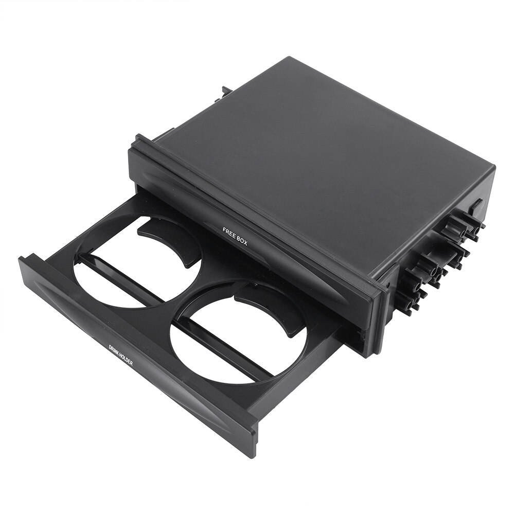 Universele auto dubbel din radio pocket kit met bekerhouder en opbergvak voor de host reserve positie maat  of 173 * 48mm
