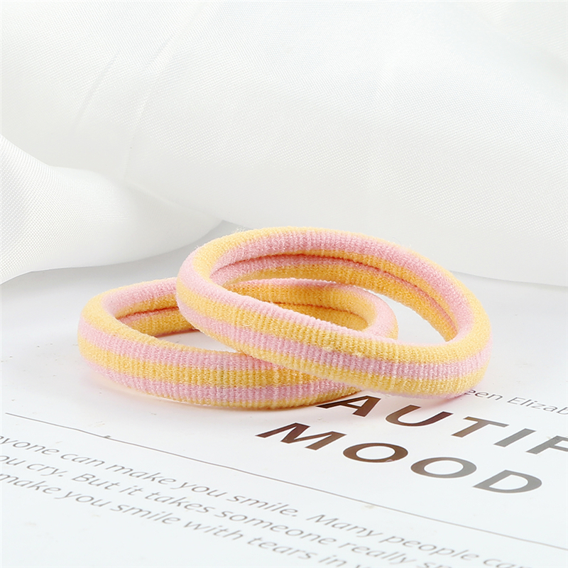 Cinta para el pelo a rayas para niña y mujer, diadema gruesa Morandi de colores, accesorios para el cabello, soporte para el pelo, 10 Uds.: Rojo