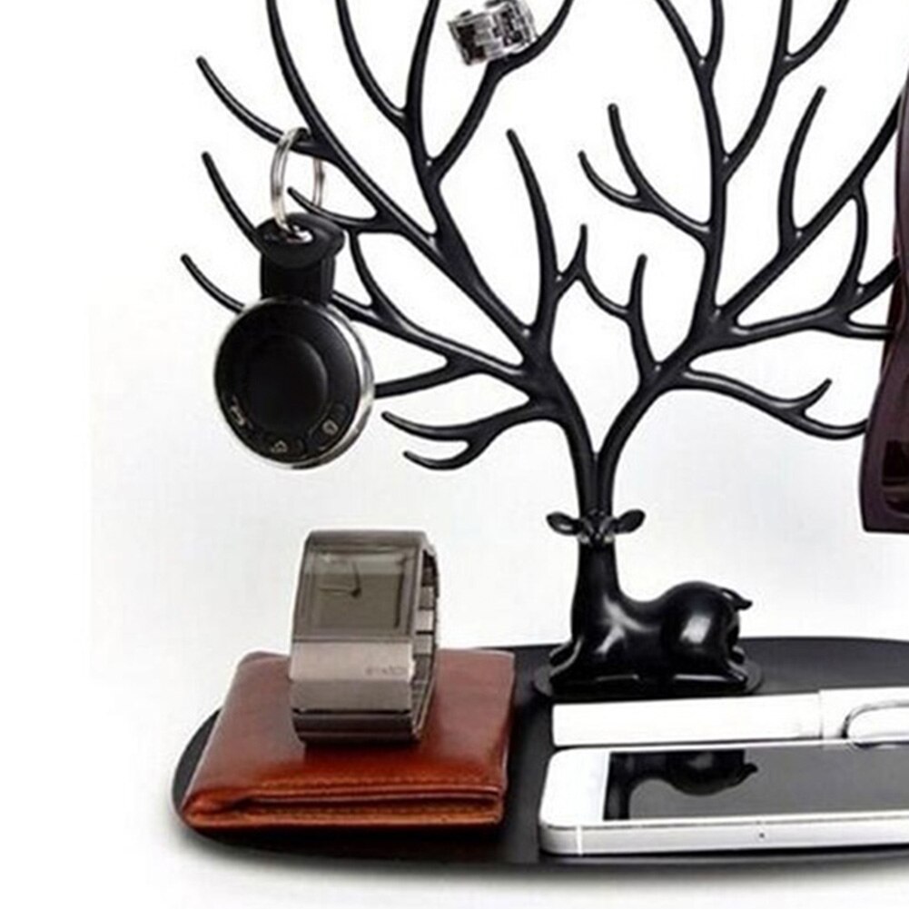 Jewelry Necklace Earrings Rings Deer Stand Display Organizer Holder Show Rack Tree Storage jewelry Organizer