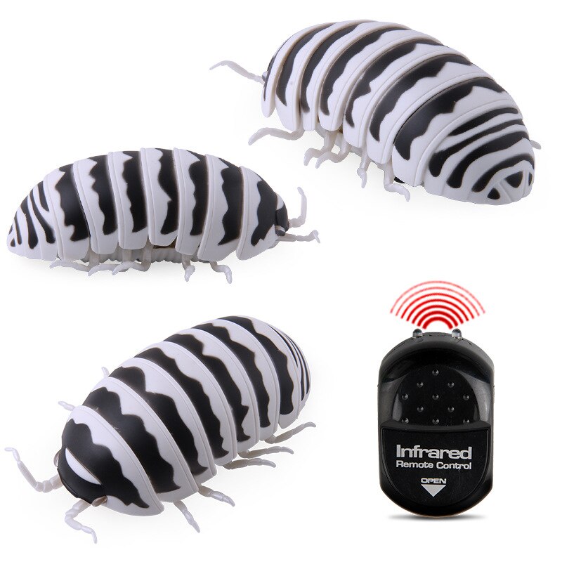 Funny Remote Control Insect Pillbug Plastic Infrared RC Bug Toys For Children Jokes Prank