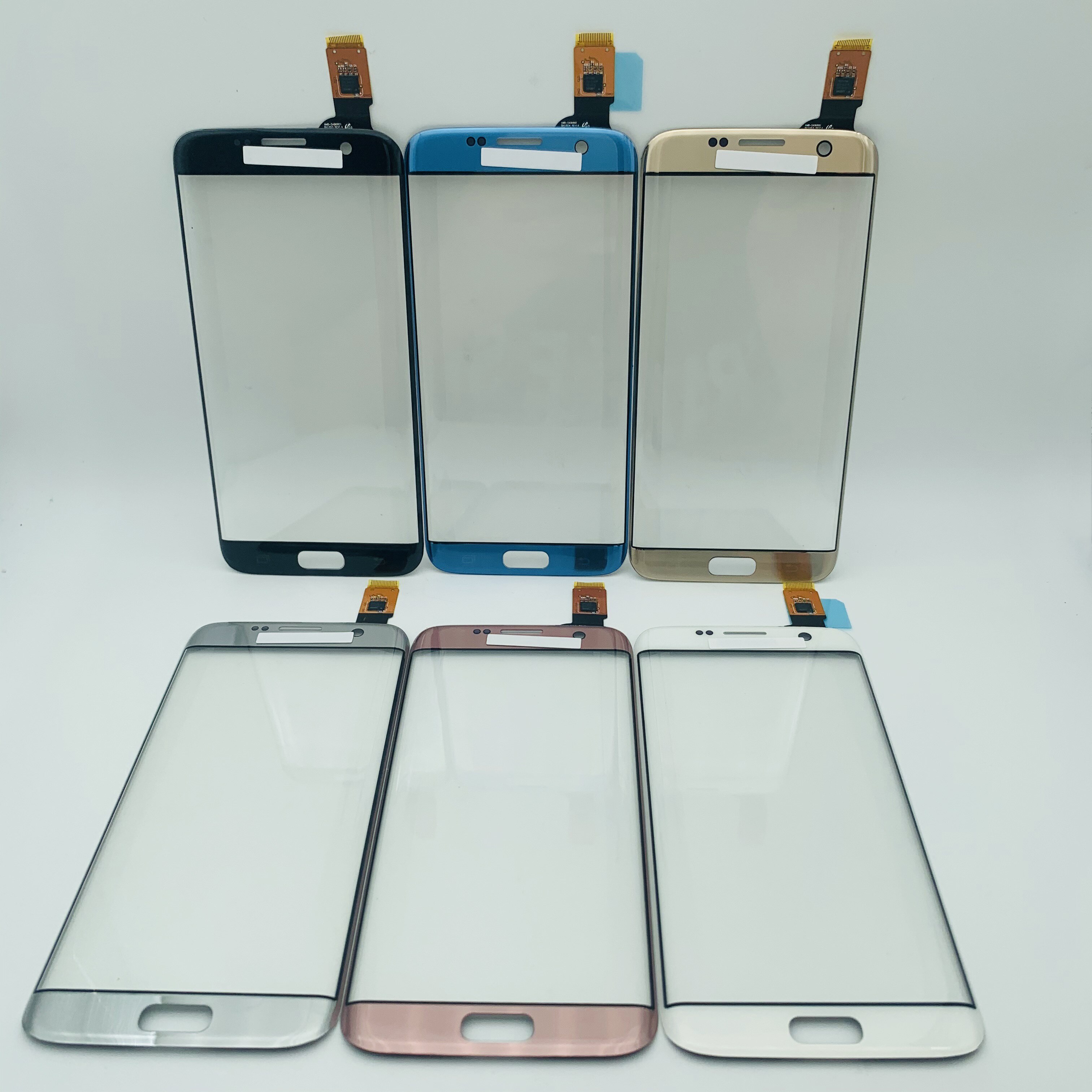 Glass berøringspanel for samsung  s8 plus  g955 note 8 s6 edge  s6 edge plus  s7 edge lcd glassskjerm reparasjon