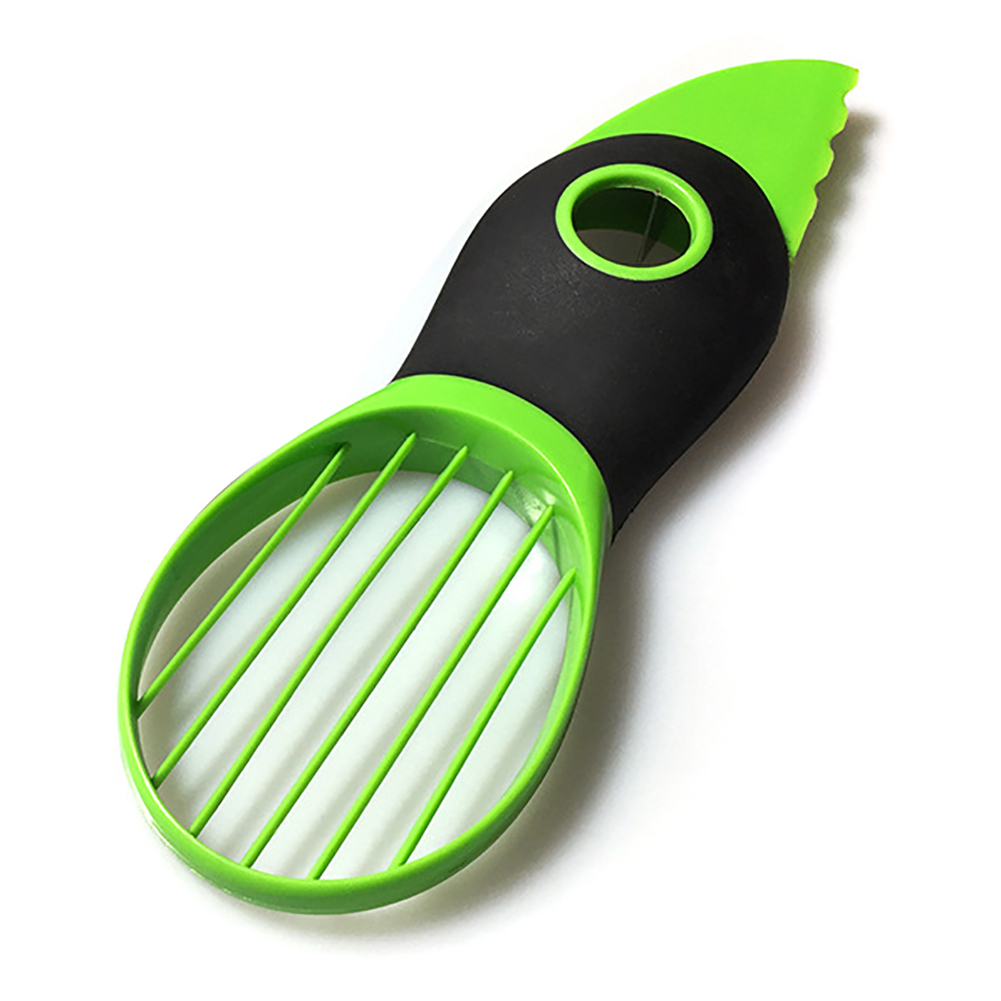 Practical Portable 3 in 1 Plastic Avocado Slicer Knife Corer Fruit Peeler Cutter Pulp Separator Easy to Use: Default Title