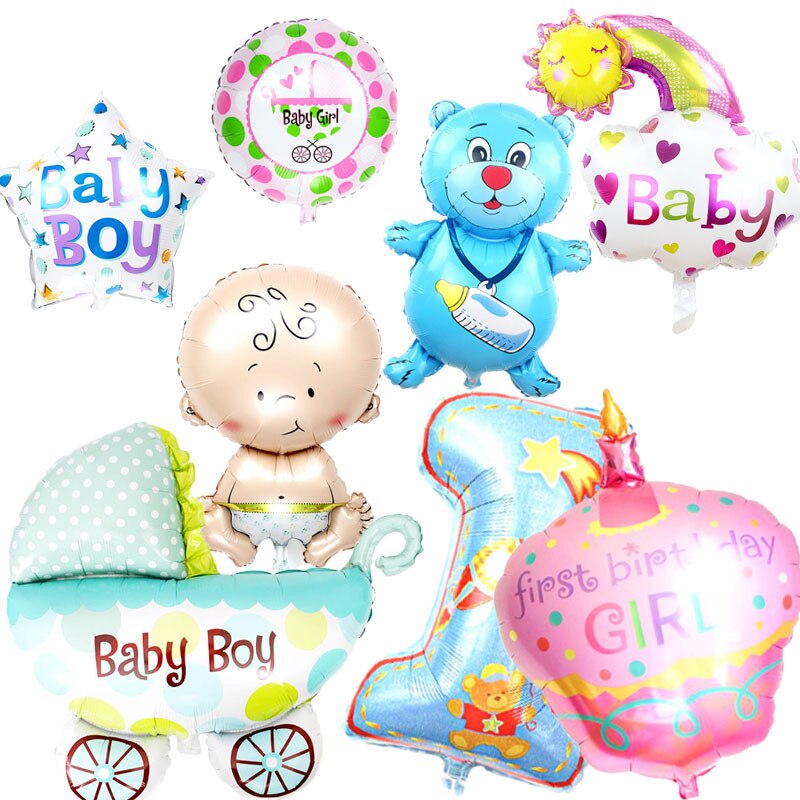 Dessin animé chapeau garçon, fille, animaux ballons enfants bébé aluminium hélium ballon fête d'anniversaire décoration balle classique jouets