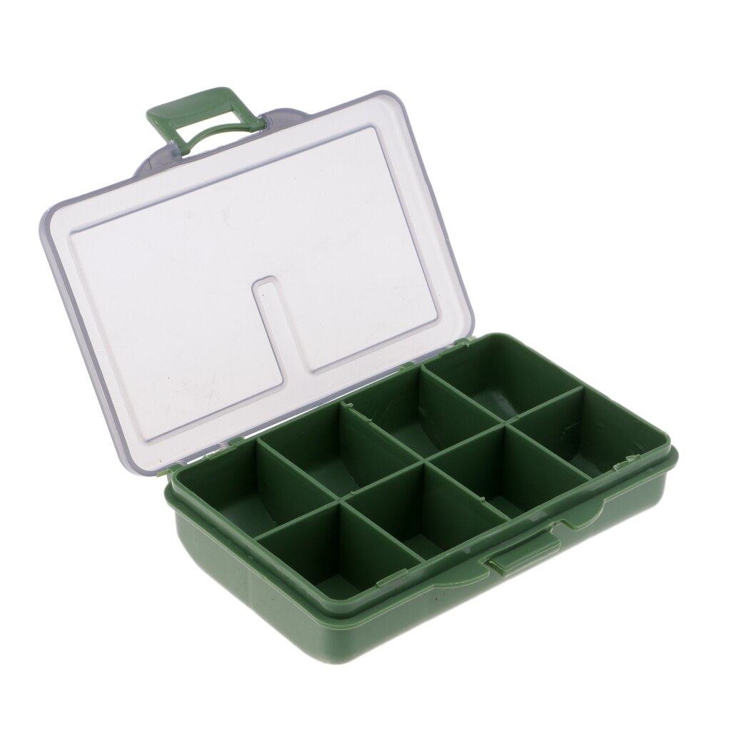 Carp Coarse Sea Fishing Tackle Box Bit Complete Box System for Hooks Swivels Beads Spinners Tackle: 8 Compartments