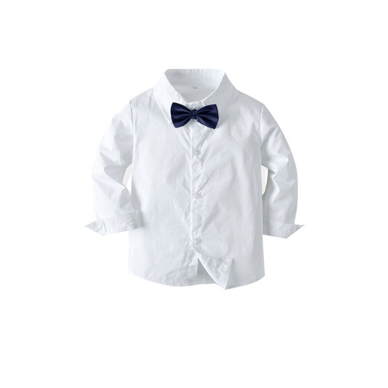 Baby Jungen Anzug Kleinkind Gentleman einstellen freundlicher Hochzeit Party Outfit Kleinkind Langarm Bluse Mantel Insgesamt Krawatte 4 stücke Anzüge