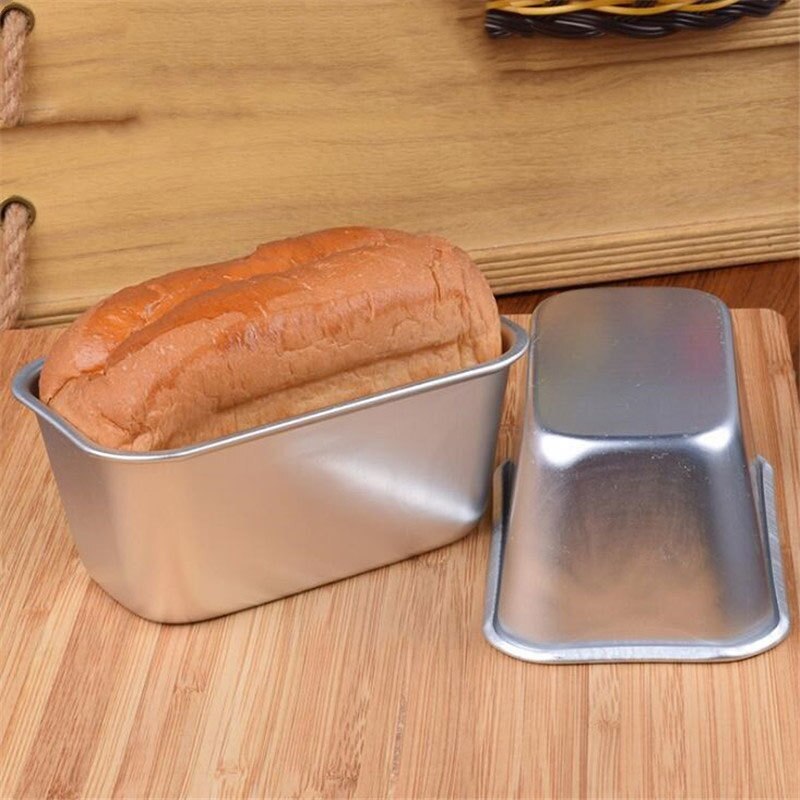 Bakvorm Aluminium Rechthoek Cake Tin Ovenschaal Bakkerij Case Mould Cake Decorating Gereedschap 2 Grootte Voor Kiezen Bakken pan